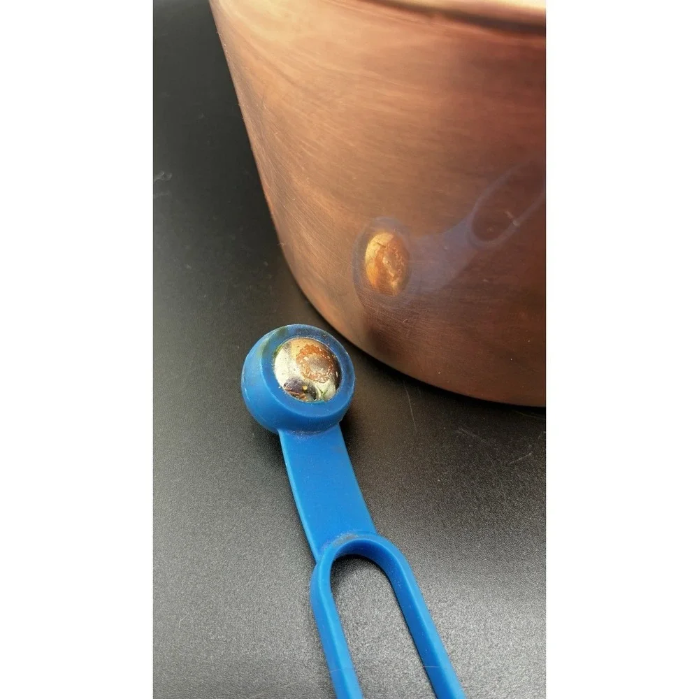 Vintage Pure Copper And Brass Handle Tea Kettle